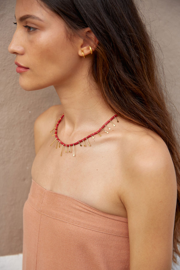 Collar De La Tierra - Cerámica Rojo Puro