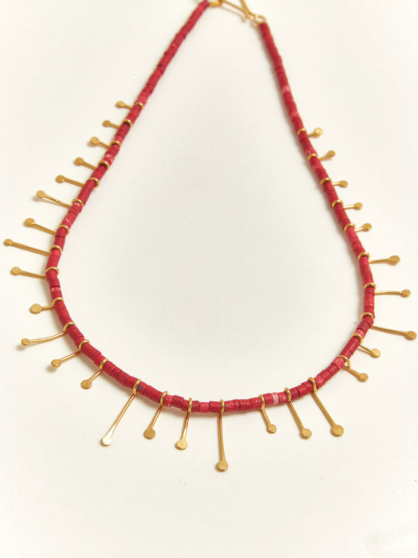 Collar De La Tierra - Cerámica Rojo Puro