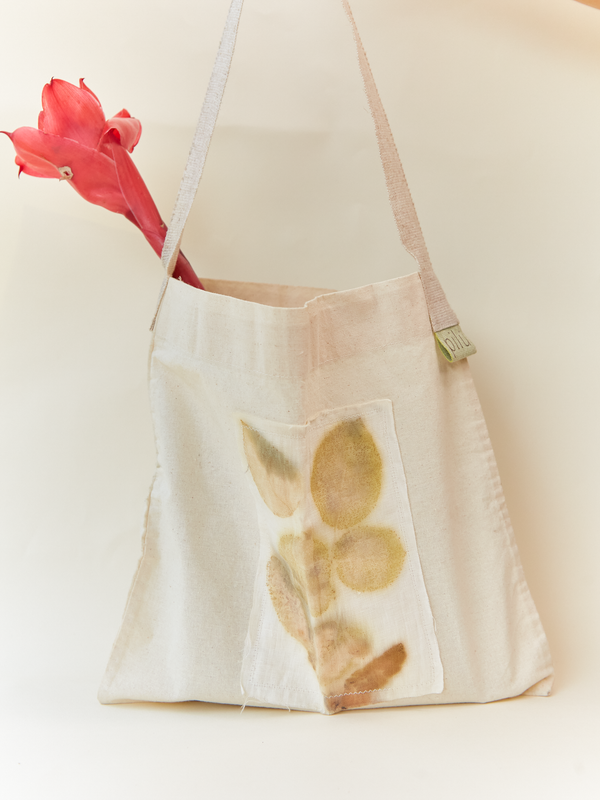 Bolsa Artesanal con Estampas Botánicas