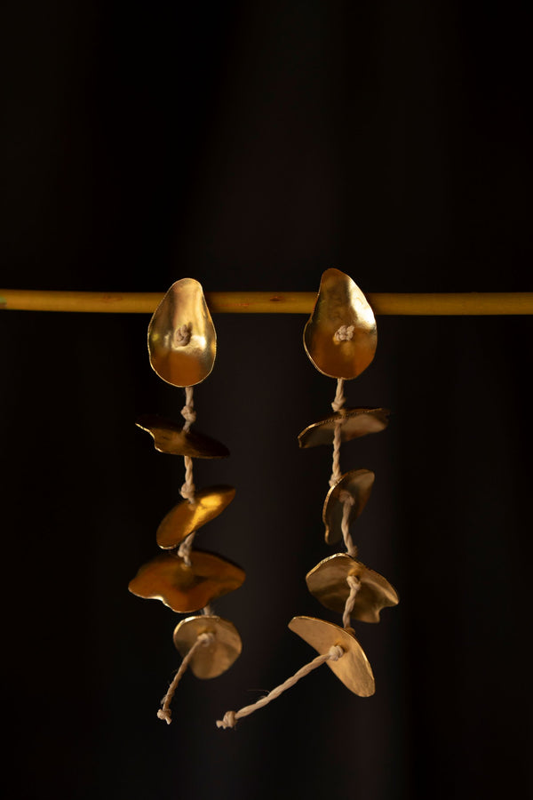 ARETES LARGOS MANCHAS DE JAGUAR.