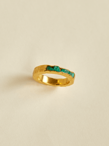 Anillo Canoa Esmeralda Talla 8