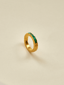 Anillo Canoa Esmeralda Talla 8