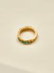 Anillo Canoa Esmeralda Talla 8