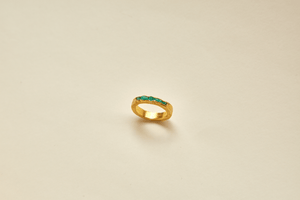 Anillo Canoa Esmeralda Talla 8