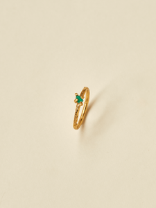 Anillo Solitario Esmeralda talla 5