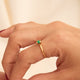 Anillo Solitario Esmeralda talla 5