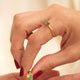 Anillo Solitario Esmeralda talla 5
