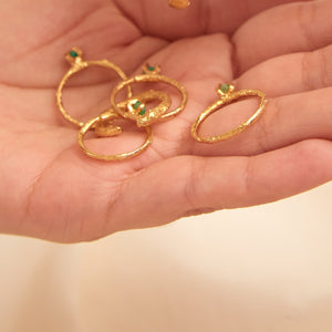 Anillo Solitario Esmeralda talla 5