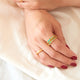 Anillo Canoa Esmeralda Talla 8