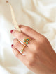 Anillo Solitario Esmeralda talla 6