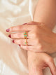 Anillo Solitario Esmeralda talla 5