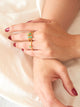 Anillo Solitario Esmeralda talla 6