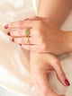 Anillo Solitario Esmeralda talla 5