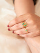 Anillo Solitario Esmeralda talla 5