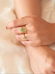 Anillo Solitario Esmeralda talla 5