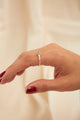 Anillo Solitario Esmeralda Plata Ley 950 talla 8