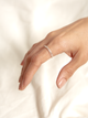 Anillo Doble Palo Pino Plata ley 950 Talla 7
