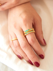 Anillo Canoa Esmeralda Talla 6