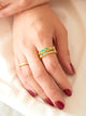 Anillo Canoa Esmeralda Talla 8