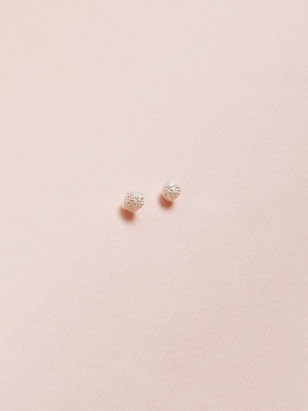 Aretes Acacias Mini Baño De Plata