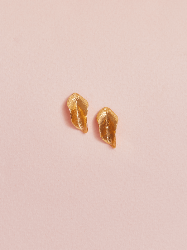 Aretes Topo Mini Hoja Denia