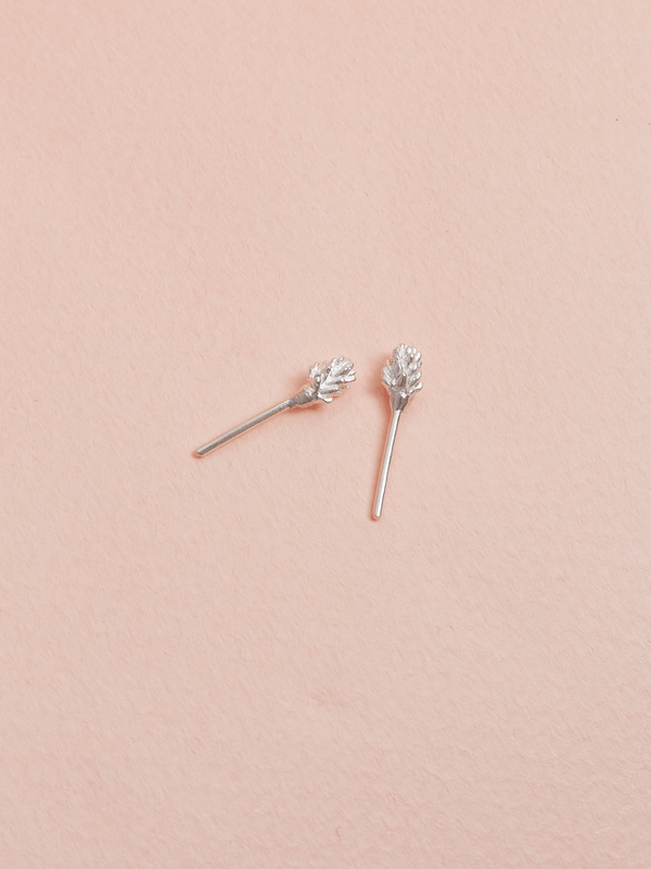 Aretes mini suculentica plata ley 950