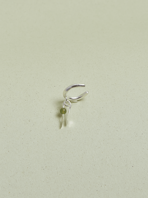 Earcuff hoja Chiribiquete Plateado