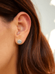 Aretes Chiribiquete martillados Plata Ley 950
