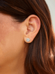 Aretes Chiribiquete martillados Plata Ley 950