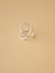 Earcuff Atarraya Pequeño Plateado