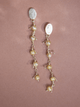 Aretes Largos Plata Ley 950 Popurrí Perla