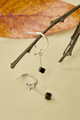 Aretes Candongas Péndulo Plata Ley 950 Popurri Ónix Cubo