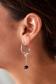 Aretes Candongas Péndulo Plata Ley 950 Popurri Ónix Cubo