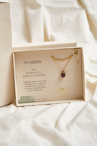Collar Gota Amatista Pequeño