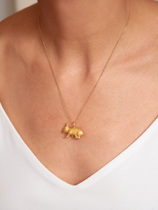 Collar Conejo Dorado