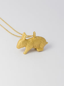 Collar Conejo Dorado