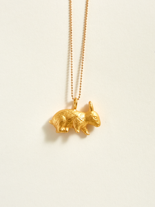 Collar Conejo Dorado