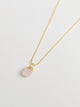 Collar Cuarzo Rosado Gota Mini