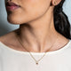 Collar Cuarzo Rosado Gota Mini