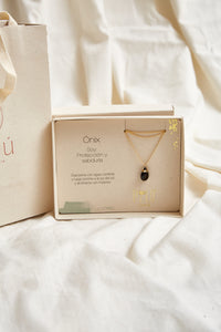 Collar Ónix Gota Plana
