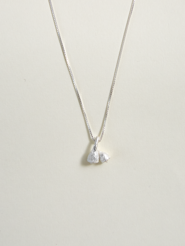 Collar Jardín Campanita Plata Ley 950