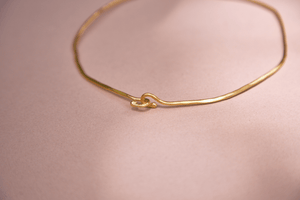 Chocker Dorado Popurri Ágata Verde Rectangular