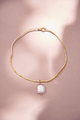 Chocker Dorado Popurrí Cuarzo Cristal Cuadrado