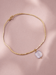 Chocker Dorado Popurrí Cuarzo Cristal Cuadrado