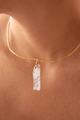Chocker Dorado Popurri Cuarzo Cristal Largo
