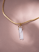 Chocker Dorado Popurri Cuarzo Cristal Largo