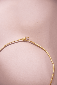 Chocker Dorado Popurri Cuarzo Cristal Largo