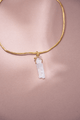 Chocker Dorado Popurri Cuarzo Cristal Largo