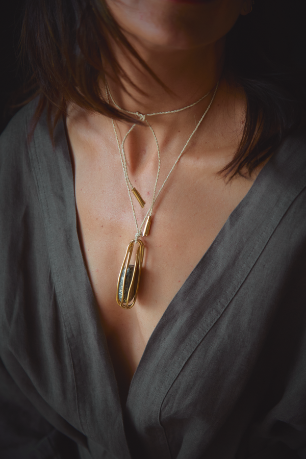 Collar Dije Pirita Grande