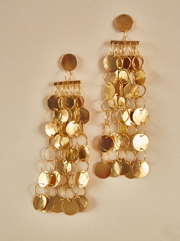 Aretes Danza Dorado